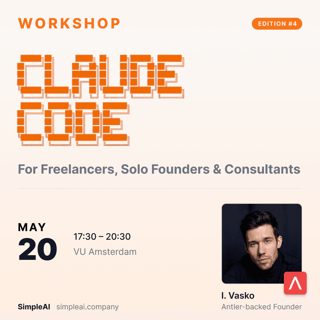Claude Code for Freelancers, Solo Founders & Consultants (workshop)